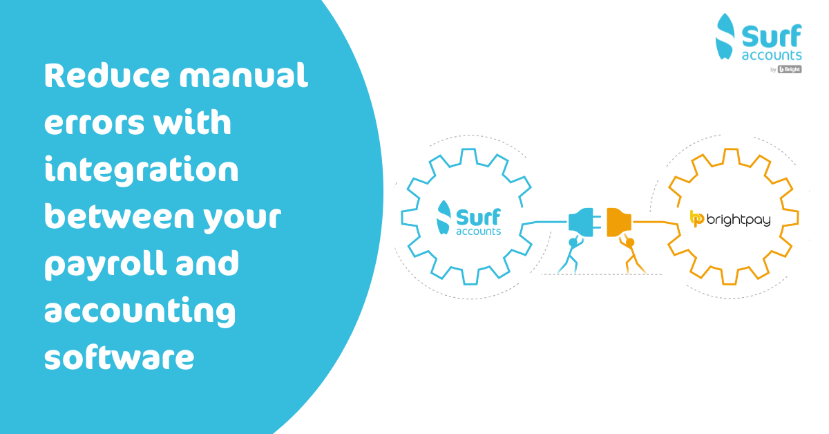 Reduce manual errors with integration between your accounting and payroll software 